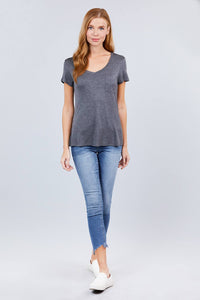 V-neck Rayon Jersey Top