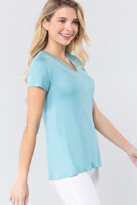 V-neck Rayon Jersey Top