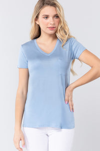 V-neck Rayon Jersey Top