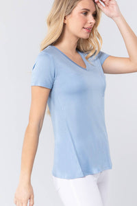 V-neck Rayon Jersey Top