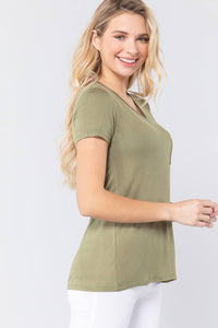 V-neck Rayon Jersey Top