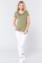 Load image into Gallery viewer, V-neck Rayon Jersey Top
