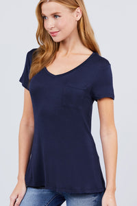 V-neck Rayon Jersey Top