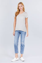 Load image into Gallery viewer, V-neck Rayon Jersey Top
