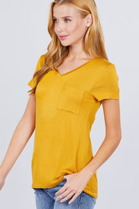 V-neck Rayon Jersey Top