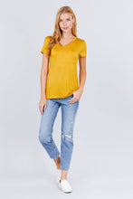 Load image into Gallery viewer, V-neck Rayon Jersey Top
