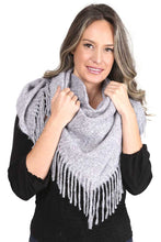 Load image into Gallery viewer, Solid Color Blanket Scarf With Fringes
