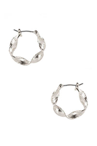 Metal Twist Hoop Earring