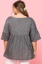 Load image into Gallery viewer, Solid French Pullover Terry Woven Top
