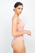 Load image into Gallery viewer, Sheer Lace Floral Padded Bodysuit
