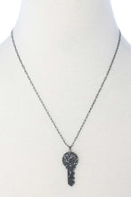Load image into Gallery viewer, Rhinestone Key Pendant Long Necklace
