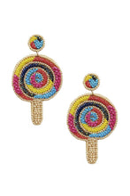Load image into Gallery viewer, Seed Bead Ice Cream Dangle Earring
