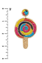 Load image into Gallery viewer, Seed Bead Ice Cream Dangle Earring
