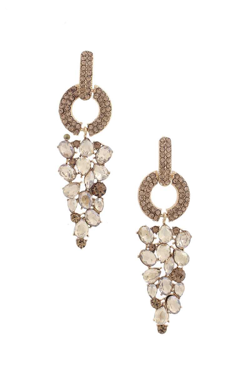 Circle Rhinestone Earring