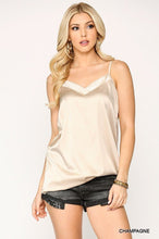 Load image into Gallery viewer, Velvet Mixed Adjustable Strap Round Hem Camisole
