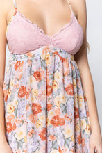 Load image into Gallery viewer, V-neck Open Back Floral Mini Dress
