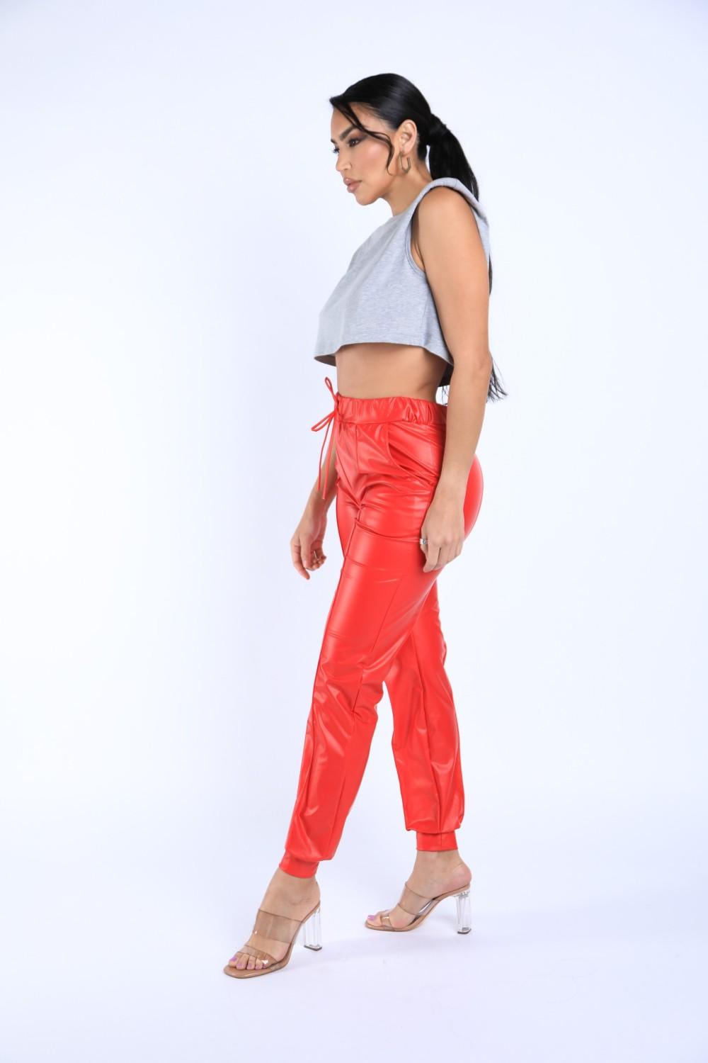 Pu Jogger Pants