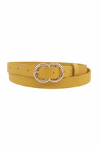Load image into Gallery viewer, Loop Through Infinity Buckle Skinny Belt
