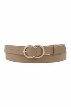 Load image into Gallery viewer, Loop Through Infinity Buckle Skinny Belt
