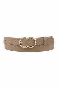 Loop Through Infinity Buckle Skinny Belt