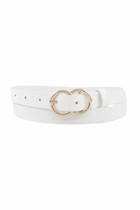 Loop Through Infinity Buckle Skinny Belt