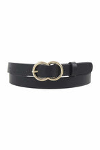 Load image into Gallery viewer, Loop Through Infinity Buckle Skinny Belt
