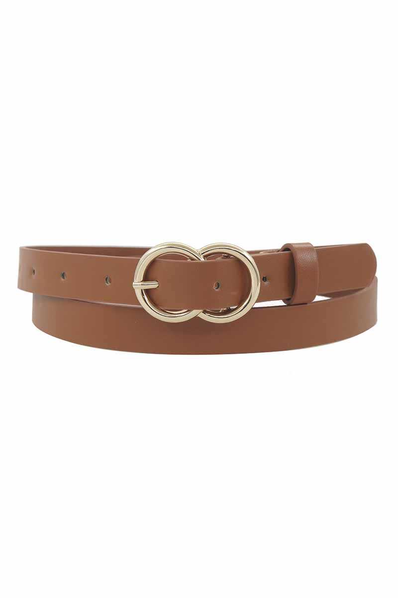 Loop Through Infinity Buckle Skinny Belt