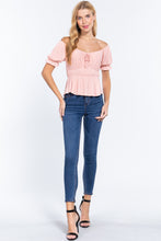 Load image into Gallery viewer, Short Off Shoulder Knit Gauze Top
