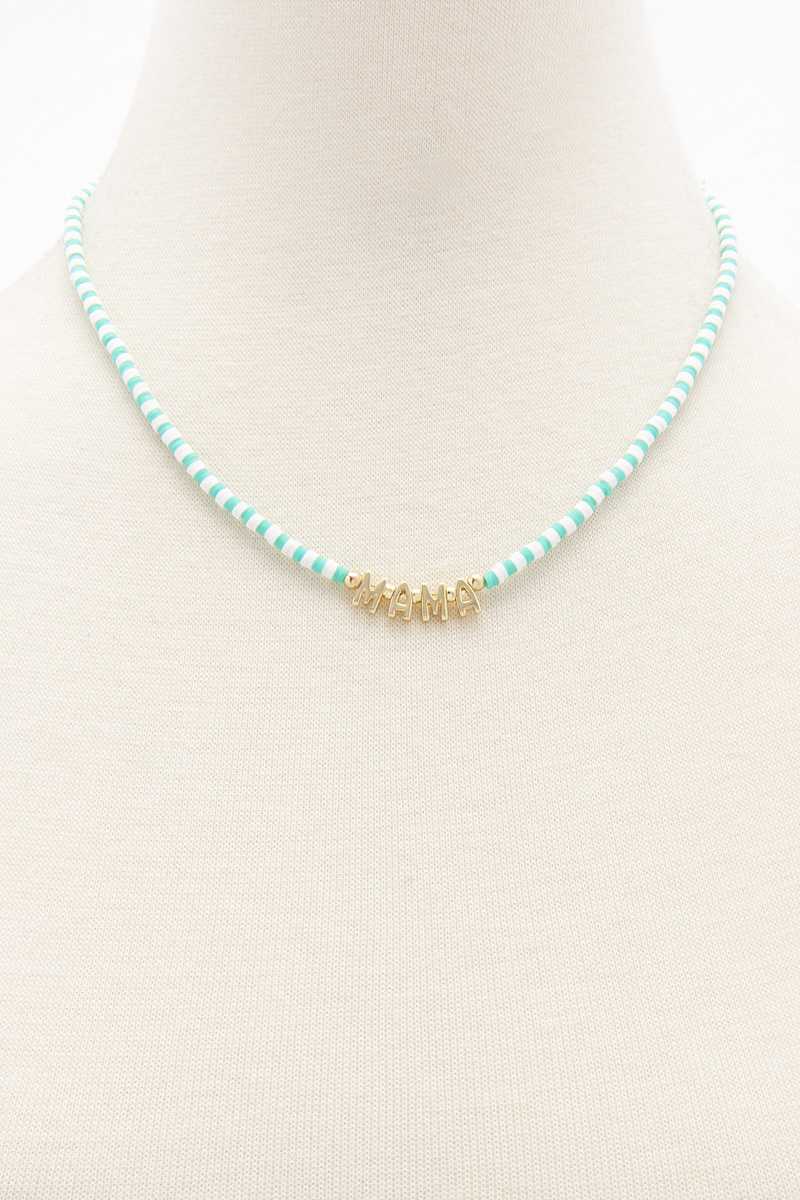 Mama Beaded Necklace