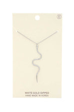 Load image into Gallery viewer, Rhinestone Snake Pendant Necklace
