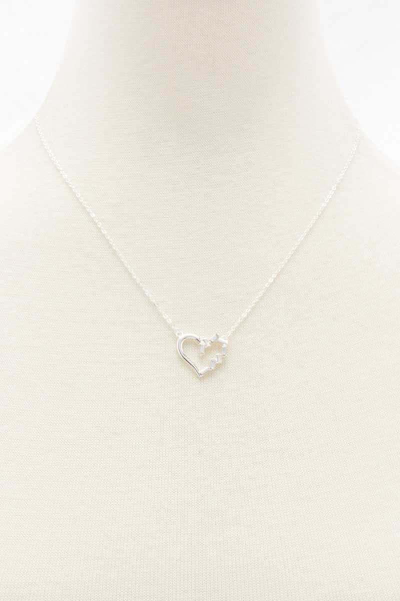 Heart Rhinestone Necklace