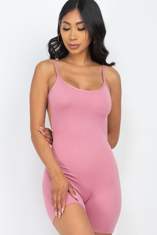 Sexy Backless Cami Romper