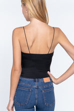 Load image into Gallery viewer, Crop Cami Satin Knit Top
