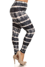 Load image into Gallery viewer, Plus Size Tie Dye Print, Full Length Leggings In A Fitted Style With A Banded High Waist
