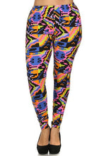 Load image into Gallery viewer, Plus Size Tribal Print, High Waist, Lined Leggings
