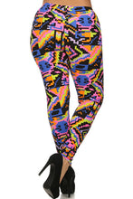 Load image into Gallery viewer, Plus Size Tribal Print, High Waist, Lined Leggings
