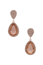 Load image into Gallery viewer, Teardrop Rhinestone Edge Elegant Earring
