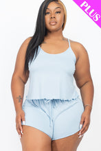 Load image into Gallery viewer, Plus Size Cami Top And Shorts Set
