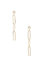 Load image into Gallery viewer, Oval Link Metal Dangle Earring
