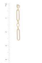 Load image into Gallery viewer, Oval Link Metal Dangle Earring
