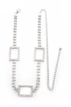 Load image into Gallery viewer, Rectangle Rhinestone Chain Belt
