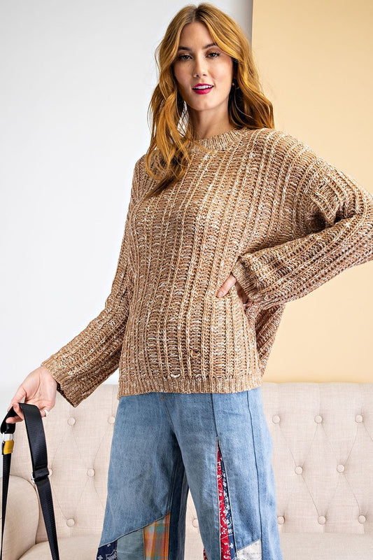 Textured Knitted Sweater