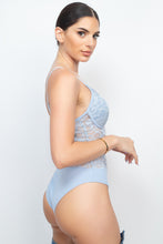 Load image into Gallery viewer, Semi-sheer Sweetheart Lace Bodysuit
