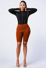 Load image into Gallery viewer, Zip Up Biker Shorts
