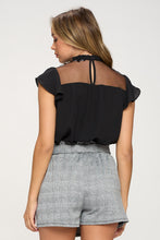 Load image into Gallery viewer, Lace Yoke Mock Neck Top
