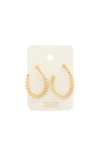 Load image into Gallery viewer, Swirl Metal Open Circle Earring
