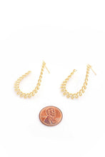 Load image into Gallery viewer, Swirl Metal Open Circle Earring
