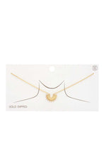 Load image into Gallery viewer, Half Sun Gold Dipped Necklace
