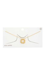 Load image into Gallery viewer, Circle Metal Pendant Gold Dipped Necklace
