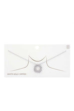Load image into Gallery viewer, Circle Metal Pendant Gold Dipped Necklace

